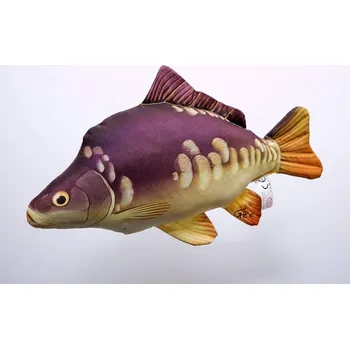 plyšák Plyšový polštář Kapr Lysec mini