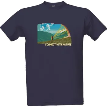 Tričko s potiskem Connect with nature pánské
