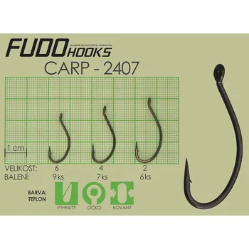 Rybářský háček Fudo Carp 4 (bal.7ks)