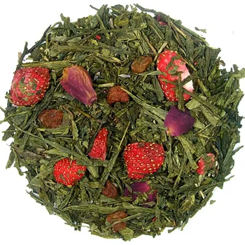 Čaj Jahody v šampaňském - zelený aromatizovaný čaj, balení 100 g