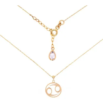 Přívěsek Zlaté znamení Rak přívěsek + řetízek