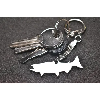 MojePřívlač.cz Rybářský přívěšek na klíče Pstruh 2