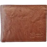 SENDI DESIGN Pánská kožená peněženka SendiDesign hnědá SNW 6856 BROWN