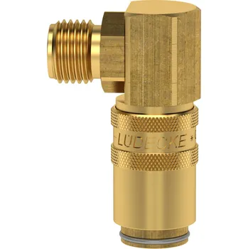 ESHM 101 A-90AB (rychlospojka ESHM M10x1 vnější 90st ventil, DN6, mosaz)