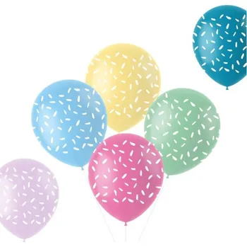 Balónek Folat Balónky latexové pastelové Sypání 33 cm 6 ks