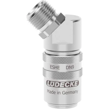 ESHME 1415 A-45AB (rychlospojka ESHME M14x1.5 vnější 45°, ventil, DN6, nerez)