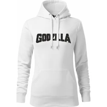 Dámská mikina Dámská mikina s nápisem Godzilla bílá