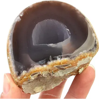 Přírodní kámen Přírodní achát geoda (201g)