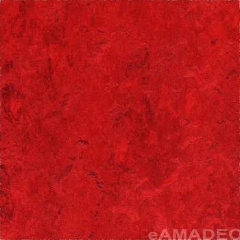 Koberec Forbo Flooring Přířodní Marmoleum Real (2 mm) 3127 - červené