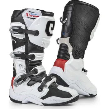 Moto obuv Moto boty ELEVEIT X-TARMAC bílo/černé - Velikost 42