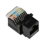 Keystone Cat5E, UTP, samozařezávací, černý