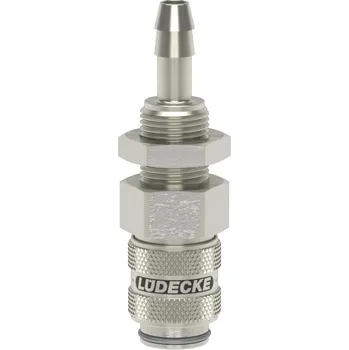 ESMNLA 6 TSV (rychlospojka Mini 6mm panel, DN5, mosaz nikl.)