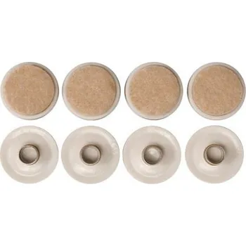 Podložka pod nábytek Plastové podložky s plstí na kolík 26mm,8ks