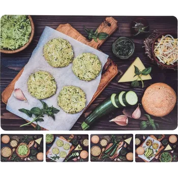 prostírání Prostírání dekor ZELENINA 43,5x28,5cm, 4druhy, plast