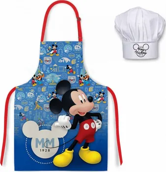 Kuchyňská zástěra Euroswan Dětská zástěra s čepicí Mickey Mouse