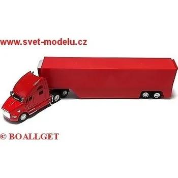 Plastikový model KINTOY KENWORTH T700 RED w/ CONTAINER 1302
