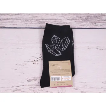 Dámské ponožky CNB BERLIN Ponožky DE 34979 černé s diamanty velikosti ponožek: 23-25 (EUR vel. 35-38)