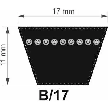 TB 17x2690 Lw/ 2650 Li B řemen klínový