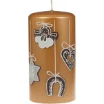 Tradiční vánoční svíčka Sweets XL zlatá