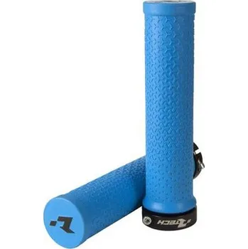 Gripy lock-on R20, RTECH (světle modré, 1 pár)