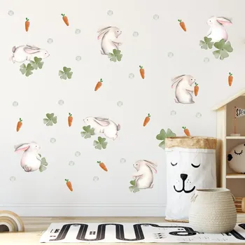 Samolepící dekorace LuxusniObrazy.cz Samolepky na zeď – Králíci