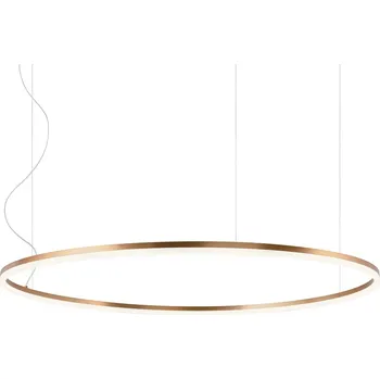 Redo 01-1717-DALI Orbit direct, závěsné kruhové svítidlo, 76W LED 3000K stmívatelné DALI, bronz, prům. 120cm