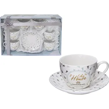 PROPER Šálek s podšálkem LUX 6+6 Like House