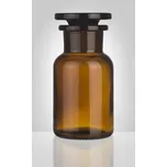 Sklárny Moravia Dóza skleněná prachovnice 100ml, kouřová, zabroušené víko