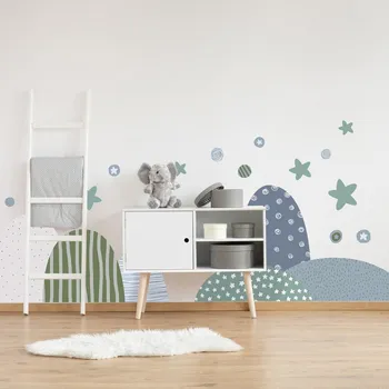 Samolepící dekorace LuxusniObrazy.cz Samolepky na zeď – Kopečky II.