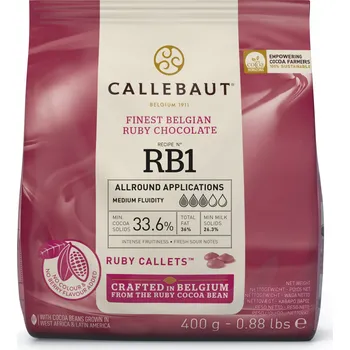 Čokoláda Callebaut Ruby 33,6 % 400 g