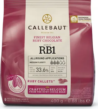 Čokoláda Callebaut Ruby 33,6 % 400 g