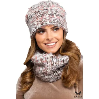 Čepice Kamea Carini béžový set