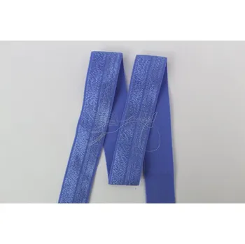 Textilní guma Lemovací pruženka 20mm LESK/MAT - modrá