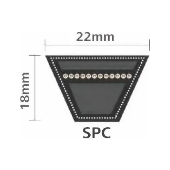 Gufero 22x2240 Lw/ 2270 La SPC řemen klínový