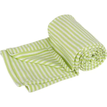 Dětská deka Kaarsgaren Letní deka 70x100cm zelené proužky