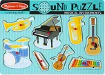 Melissa & Doug Dřevěné puzzle se zvuky