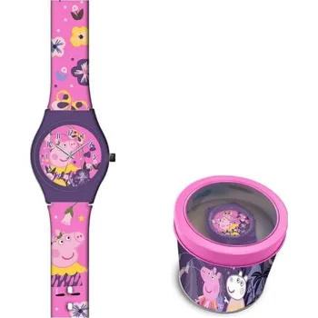 Euroswan Dětské hodinky Prasátko Peppa růžové
