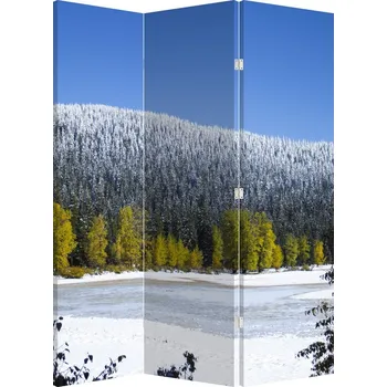 Paraván LuxusniObrazy.cz Paraván - Zasněžené hory v zimě