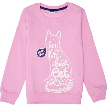 Chlapecká mikina Dívčí mikina - Winkiki WJG 92586, světle růžová Barva: Růžová, Velikost: 152