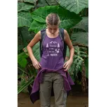 Dámské tílko Domov je tam, kde jsou hory Barva: Fialová, Velikost: M