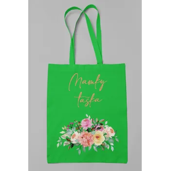 Bavlněná taška Mamky taška Barva: Zelené jablko