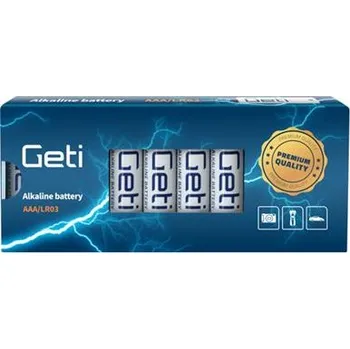 Článková baterie Geti LR03 AAA 10ks 04270420
