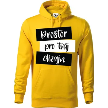 Pánská mikina Pánská mikina s vlastním potiskem Barva: Žlutá, Velikost: L