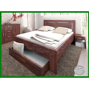 Postel Úložný prostor 3/4 tříčtvrteční 056 Supra BUK Výška předního čela: V25 cm, Hloubka pod: Čelní 160 cm, Moření: Světle šedá