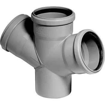 Kanalizační potrubí odbočka HTDA DN 70 / 70 / 70 / 67° dvojitá