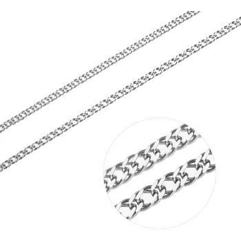 Řetízek Bealio BEALIO Stříbrný náhrdelník ROMBO Délka řetízku: 45 cm 03-03632-0490