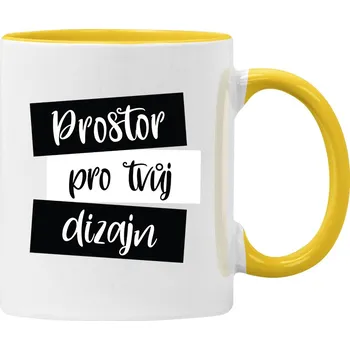 Šálek s vlastním potiskem Barva: Žlutá