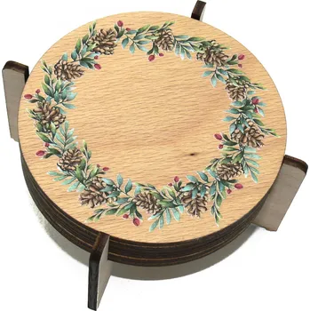 Podtácek art-wood.cz Dřevěné podtácky - borovice