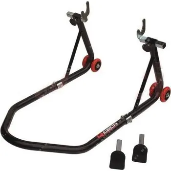 Stojan na motocykl zadní pod kyvku + na rolny Qtech