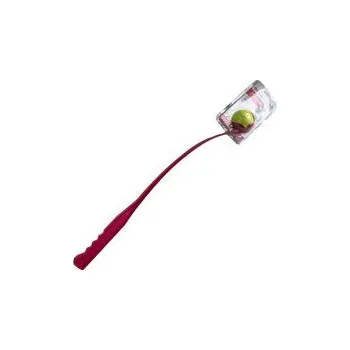 Hračka pro psa Flamingo hračka pro psa vrhač míčků 7,5 x 6,5 x 65 cm růžová